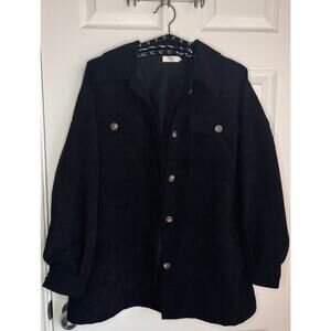 Blushing Brunette Corduroy Shacket Jacket sz M